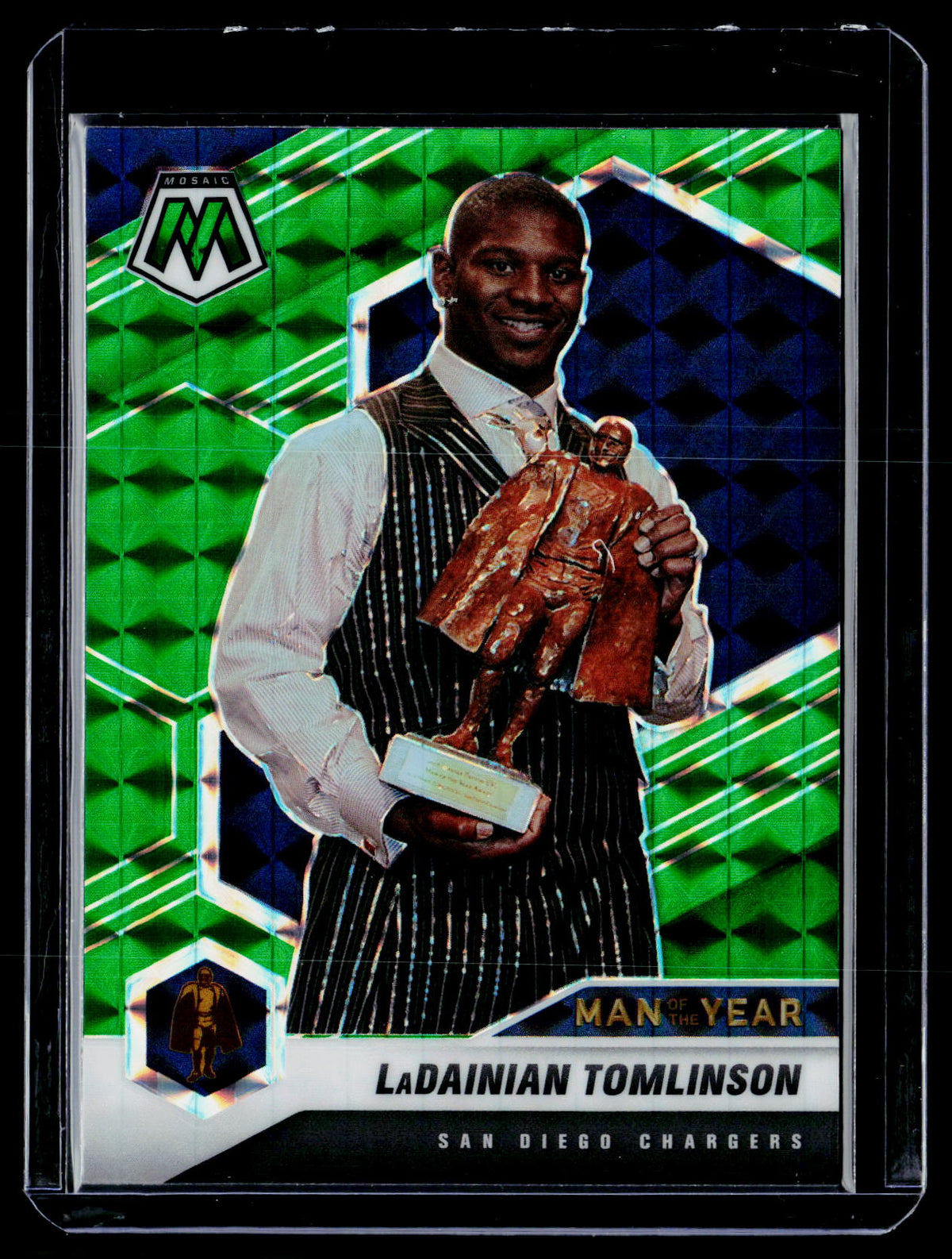2021 Panini Mosaic Football Man of the Year LaDainian Tomlinson #265 - front