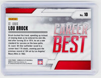 2026 Panini Donruss Elite Baseball Career Best #10 Lou Brock - back