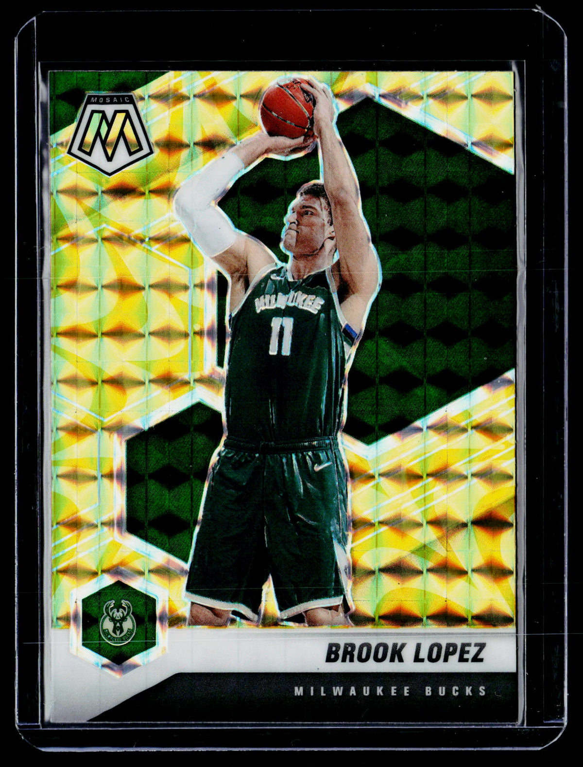 2020-21 Panini Mosaic Basketball Brook Lopez Genesis Mosaic #9 - front
