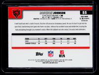 2025 Topps Chrome Refractor Roschon Johnson #55 Chicago Bears - back