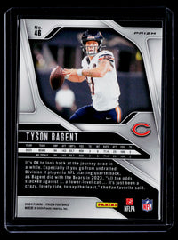 2024 Panini Prizm Football #46 Tyson Bagent Chicago Bears - back