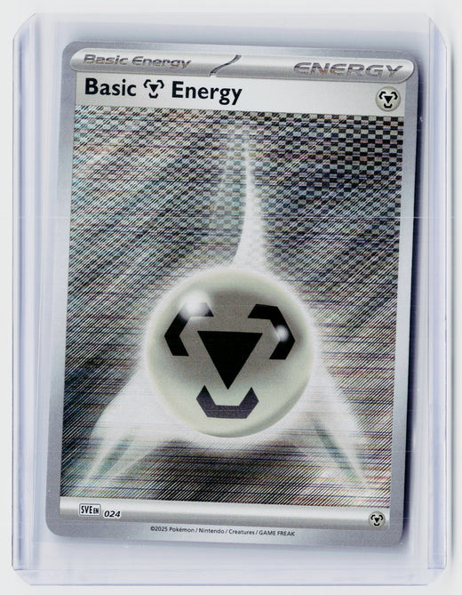 2025 Pokémon Scarlet & Violet Energies Basic Metal Energy SVE EN 024 Holofoil - front