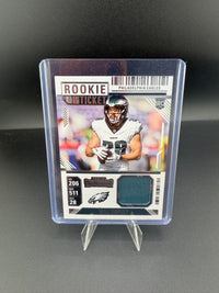 2024 Panini Contenders Rookie Ticket Swatch Will Shipley #RTS-WSY Philadelphia Eagles - front
