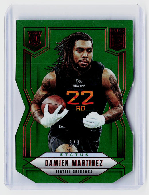 2025 Panini Donruss Elite Status Damien Martinez Rookie Card #147 Seattle Seahawks 6/9 - front