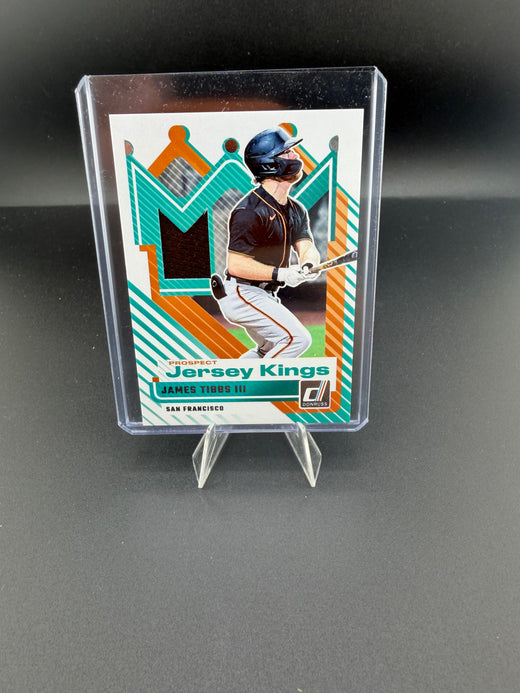 2025 Panini Donruss Baseball Jersey Kings James Tibbs III San Francisco Giants PJK-JT - front