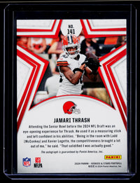 2024 Panini Rookies & Stars Rookies Signatures Longevity Jamari Thrash #141 RC Auto /299 - back