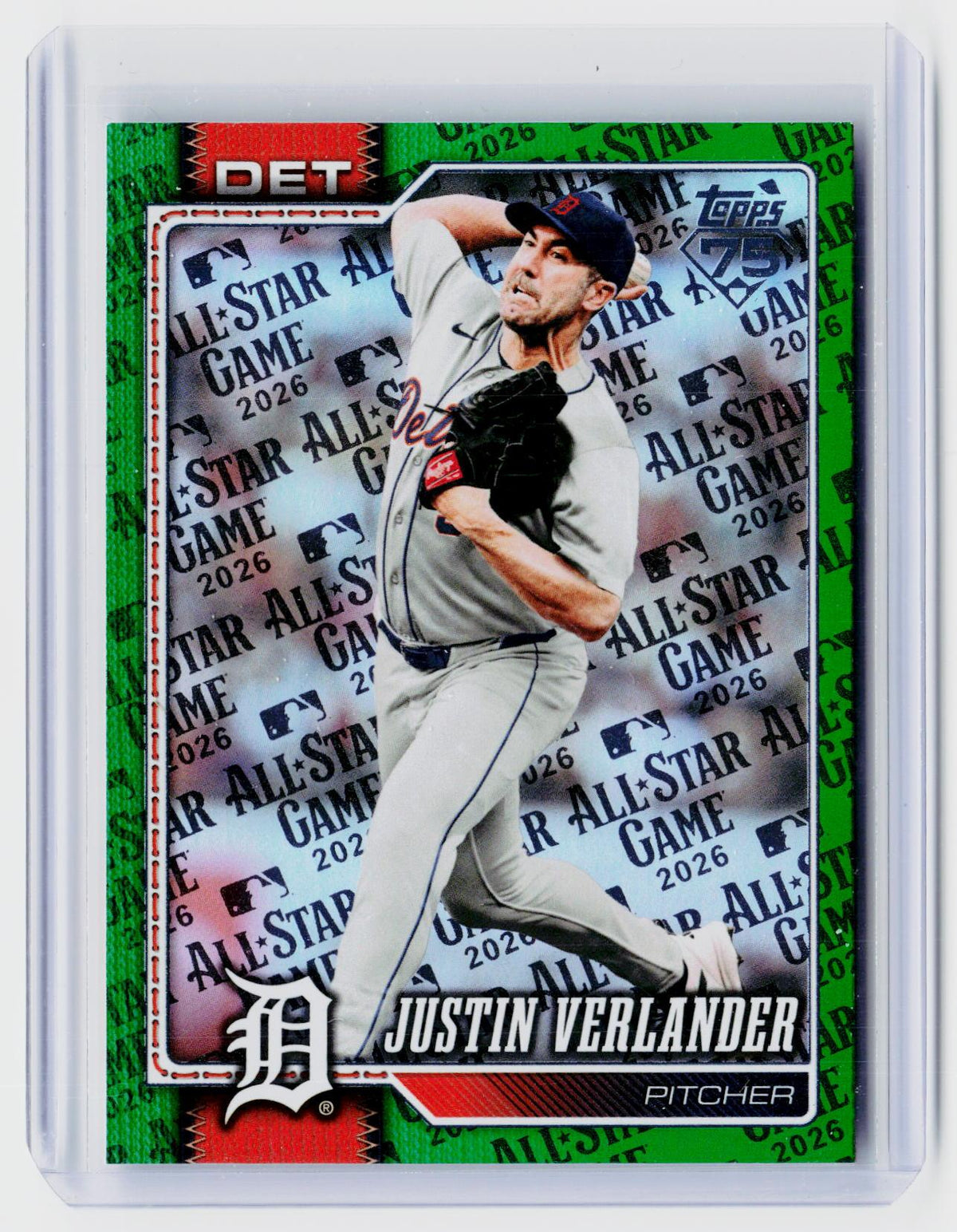 2026 Topps Series Two Justin Verlander Green Parallel #415 /99 - front