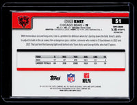 2025 Topps Chrome Refractor Cole Kmet #51 Chicago Bears - back