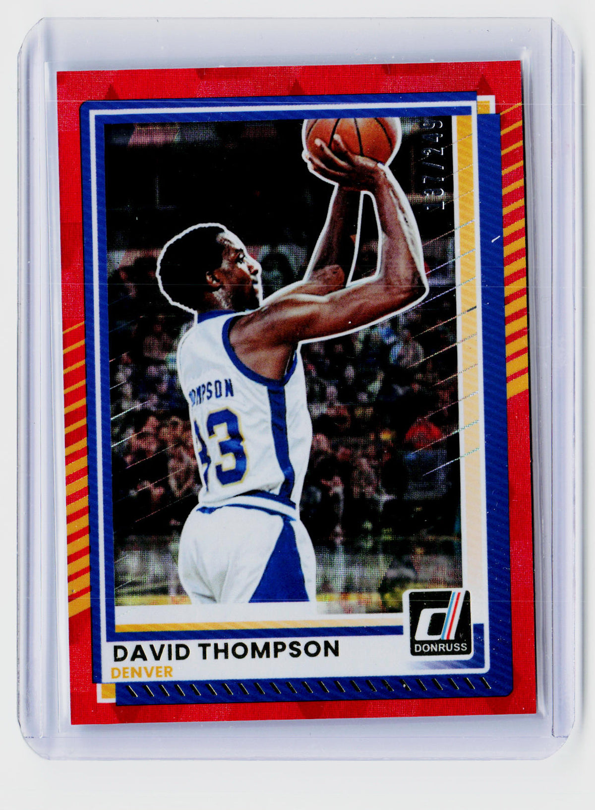 2025 Panini Donruss David Thompson #142 Red Cubic /149 - front