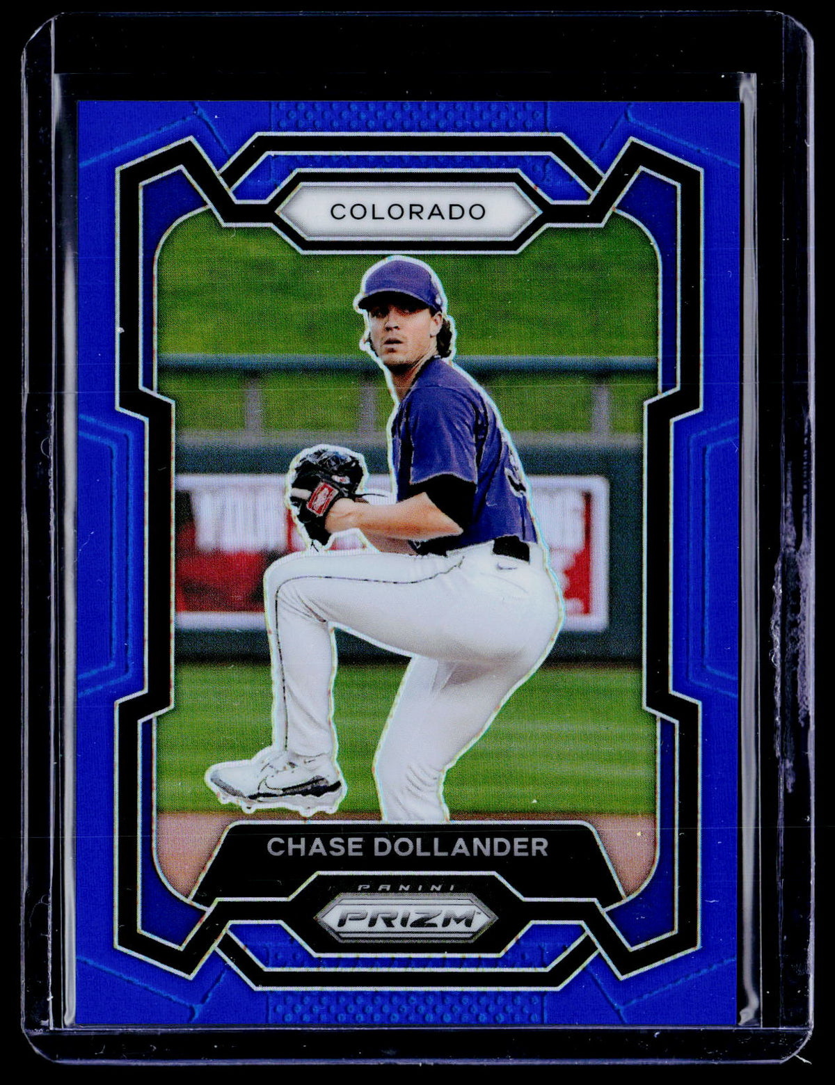 2024 Panini Prizm Baseball Chase Dollander Blue Prizms RC #246 /199 - front
