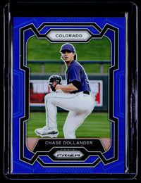 2024 Panini Prizm Baseball Chase Dollander Blue Prizms RC #246 /199 - front
