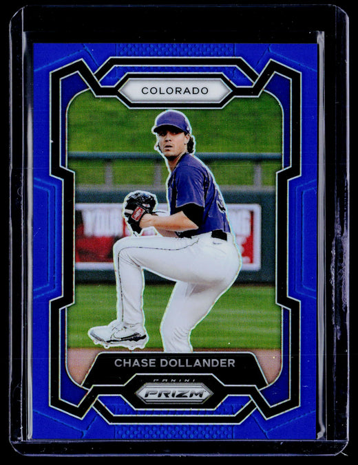 2024 Panini Prizm Baseball Chase Dollander Blue Prizms RC #246 /199 - front