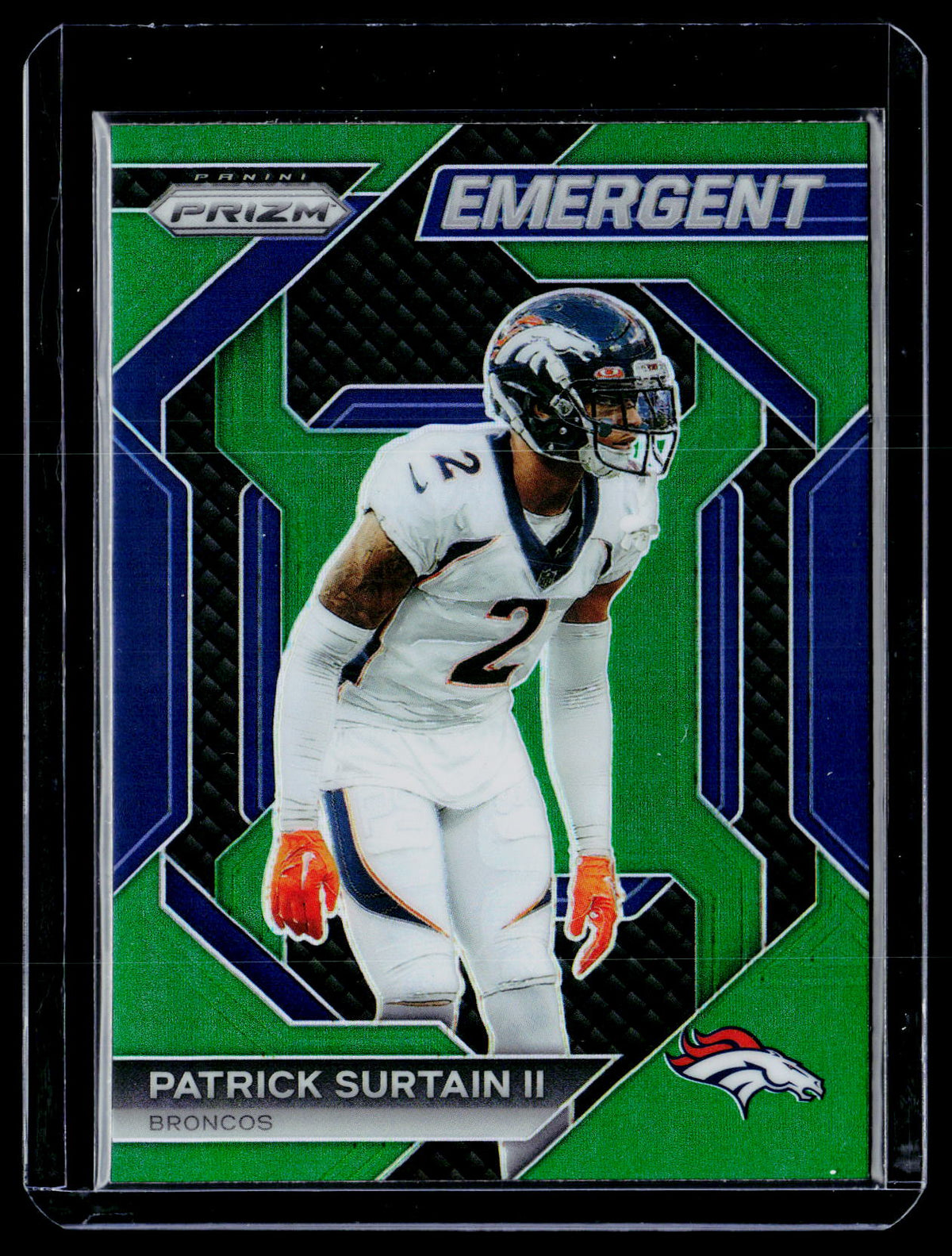 2023 Panini Prizm Emergent Green Prizm Patrick Surtain II #H-19 - front