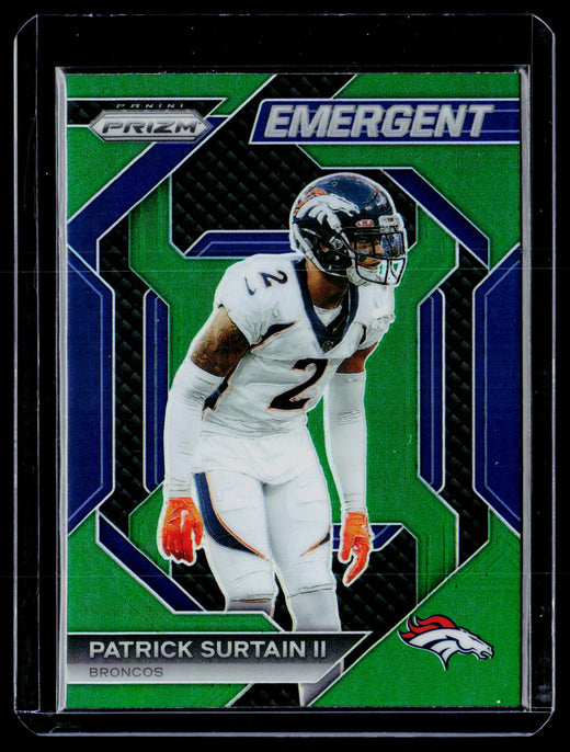 2023 Panini Prizm Emergent Green Prizm Patrick Surtain II #H-19 - front