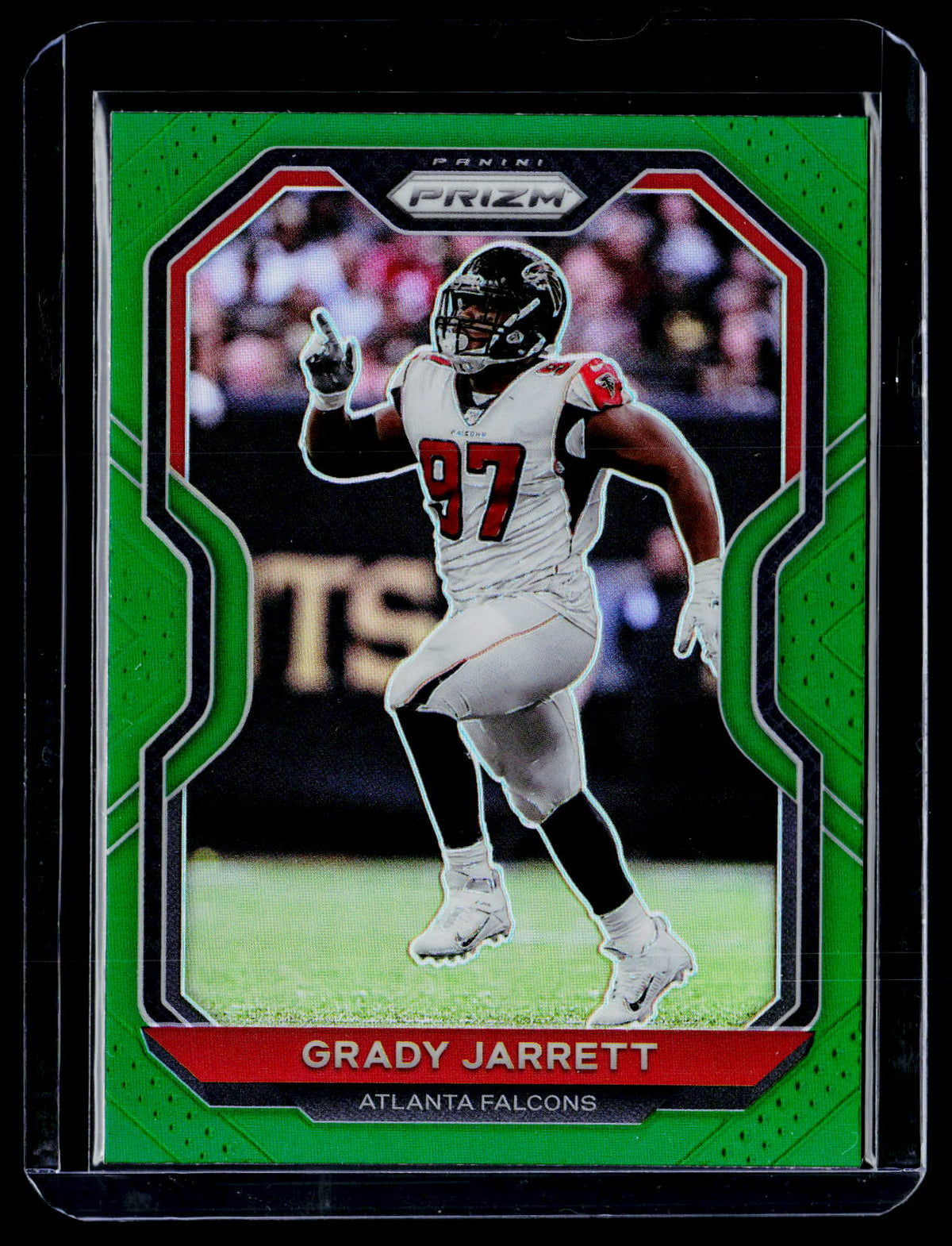 2020 Panini Prizm Football Green Prizm Grady Jarrett #231 Atlanta Falcons - front