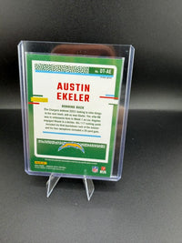 2023 Panini Donruss Optic Donruss Threads Austin Ekeler DT-AE Blue Hyper Prizm Memorabilia Card - back