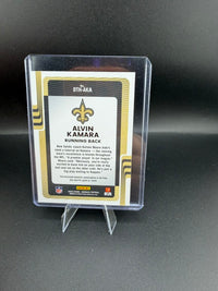 2025 Panini Donruss Threads Alvin Kamara Memorabilia Card DTH-AKA - back
