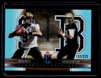 2025 Topps Signature Class Paramount Pairings Drew Brees & Spencer Rattler #PP-3 /225 - front