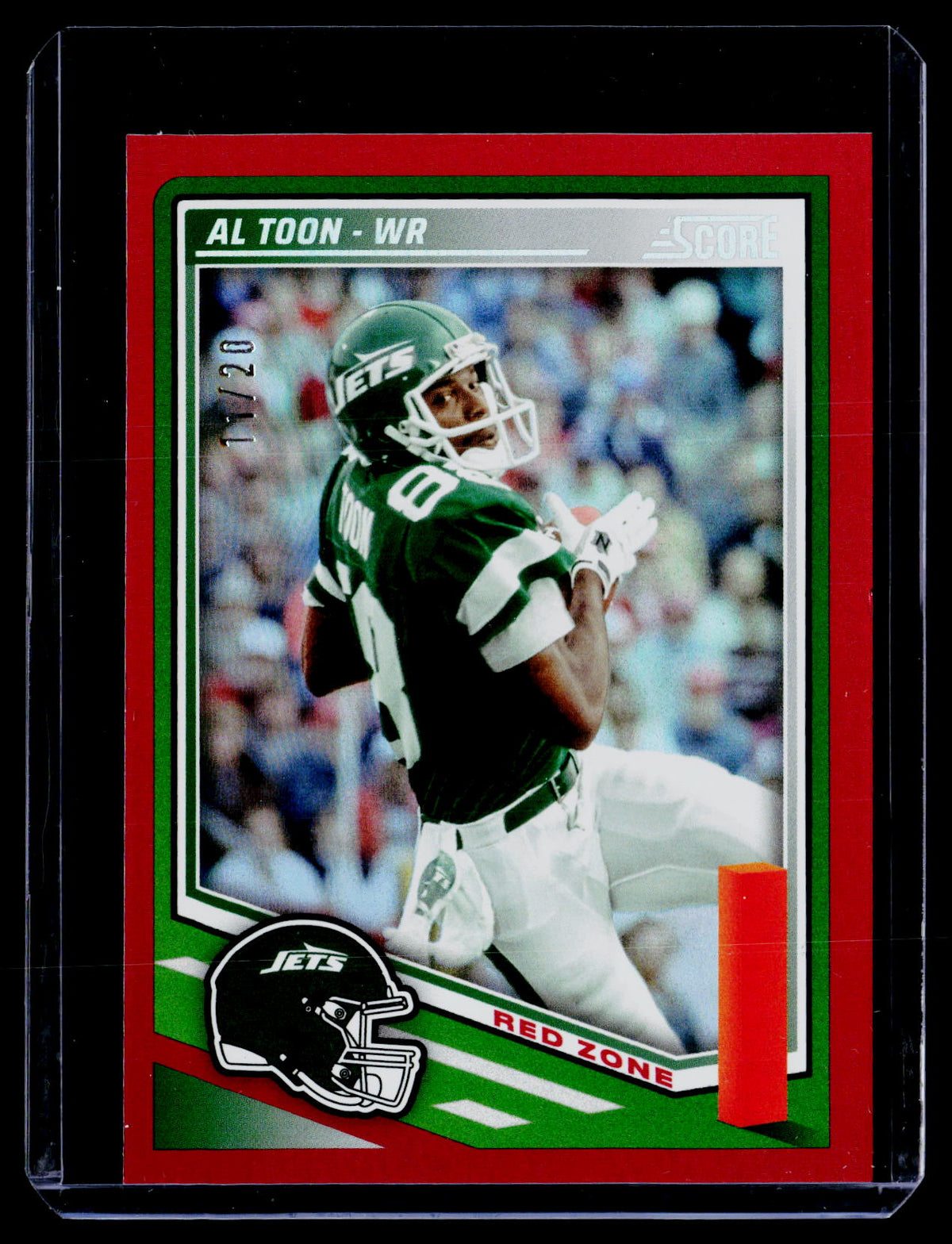 2025 Panini Score Football Al Toon #62 Red Zone /20 - front