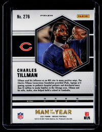 2021 Panini Mosaic Football Man of the Year Charles Tillman #276 Chicago Bears - back