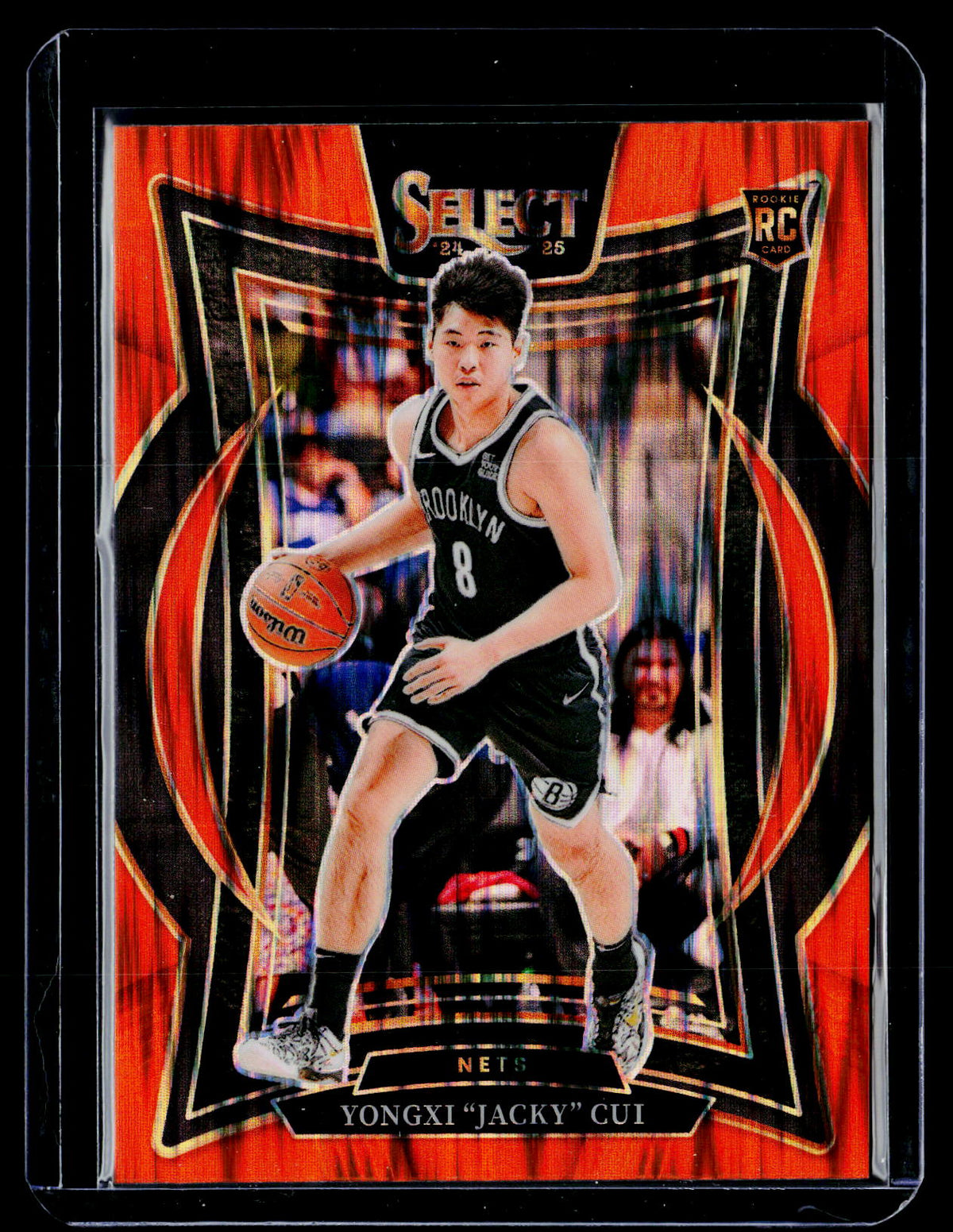 2024-25 Panini Select Basketball Yongxi "Jacky" Cui Concourse Red Prizm Rookie #94 - front