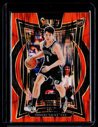 2024-25 Panini Select Basketball Yongxi "Jacky" Cui Concourse Red Prizm Rookie #94 - front