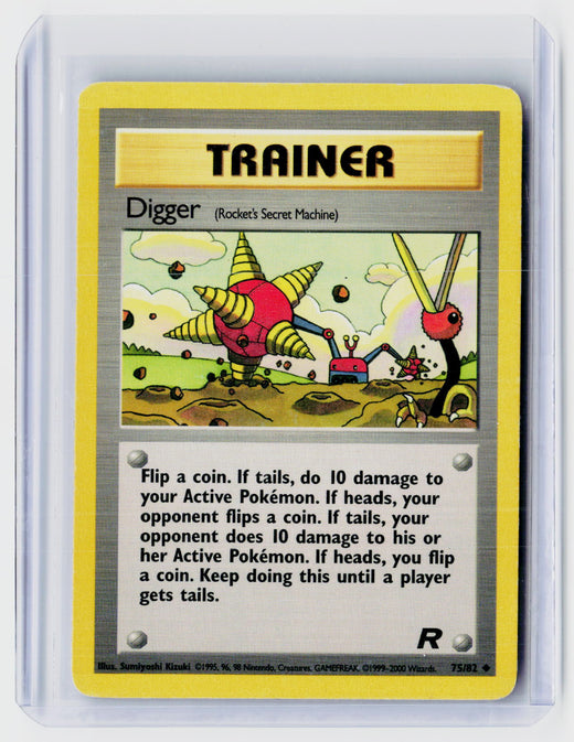 2000 Pokémon Gym Challenge Digger (Rocket's Secret Machine) #75/82 - front