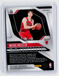 Matas Buzelis 2024-25 Panini Prizm Cosmic Rookie Card #252 Chicago Bulls - back