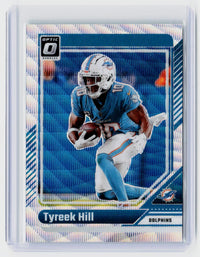 2024 Panini Donruss Optic Tyreek Hill Green #123 /300 Miami Dolphins - front