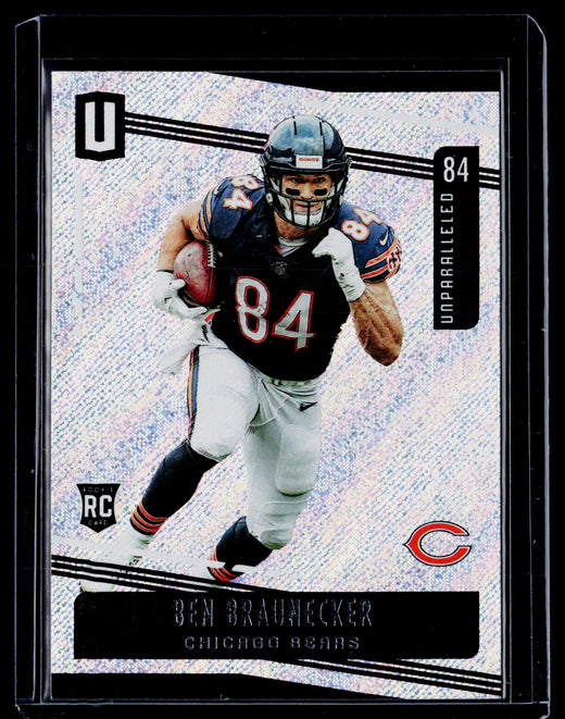2019 Panini Unparalleled Football Ben Braunecker Rookie Card #199 Chicago Bears - front