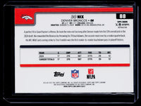 2024 Topps Chrome Refractor Bo Nix #88 Denver Broncos Rookie - back