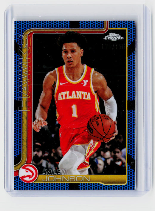 2025 Topps Chrome Jalen Johnson #56 X-Fractor - front