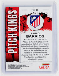 2025-26 Panini Pitch Kings LaLiga Pablo Barrios #11 Atlético de Madrid - back