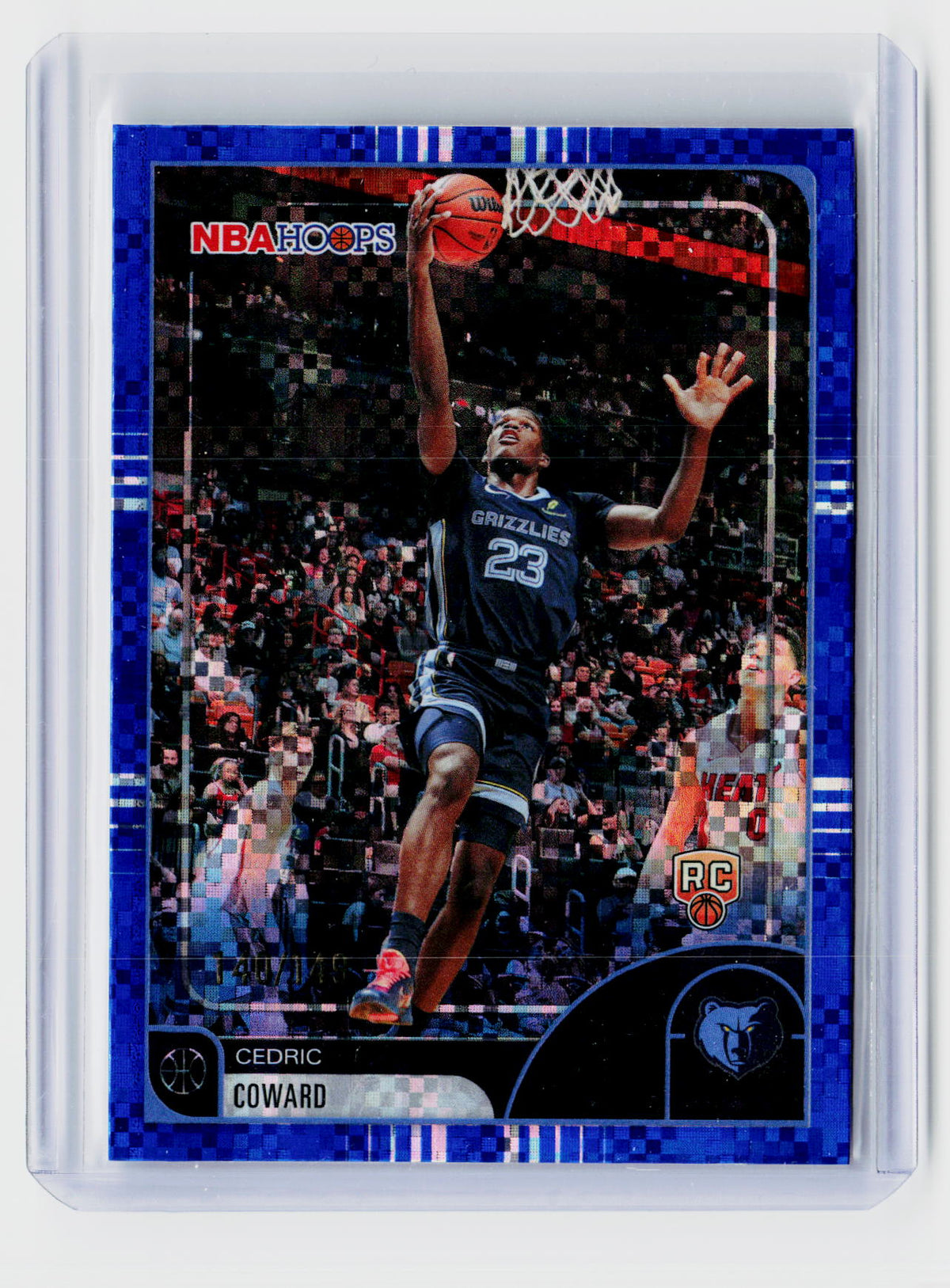 2025-26 Topps NBA Hoops Cedric Coward #90 Base Rainbow Rookie – Memphis Grizzlies - front