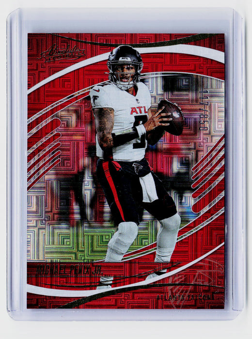 2025 Panini Michael Penix Jr. #84 Red & Green Atlanta Falcons - front