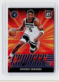 2024-25 Panini Donruss Optic Express Lane #7 Anthony Edwards Minnesota Timberwolves - front