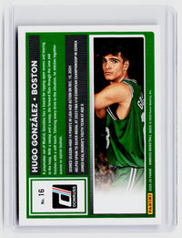 2025 Panini Donruss Basketball Rated Rookie Hugo Gonzalez #16 /225 - back