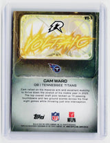 2026 Topps Victory Tour Cam Ward RC VT-1 /425 Tennessee Titans - back