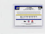 2025 Topps Chrome Football Tutu Atwell #167 RayWave Refractor Los Angeles Rams - back