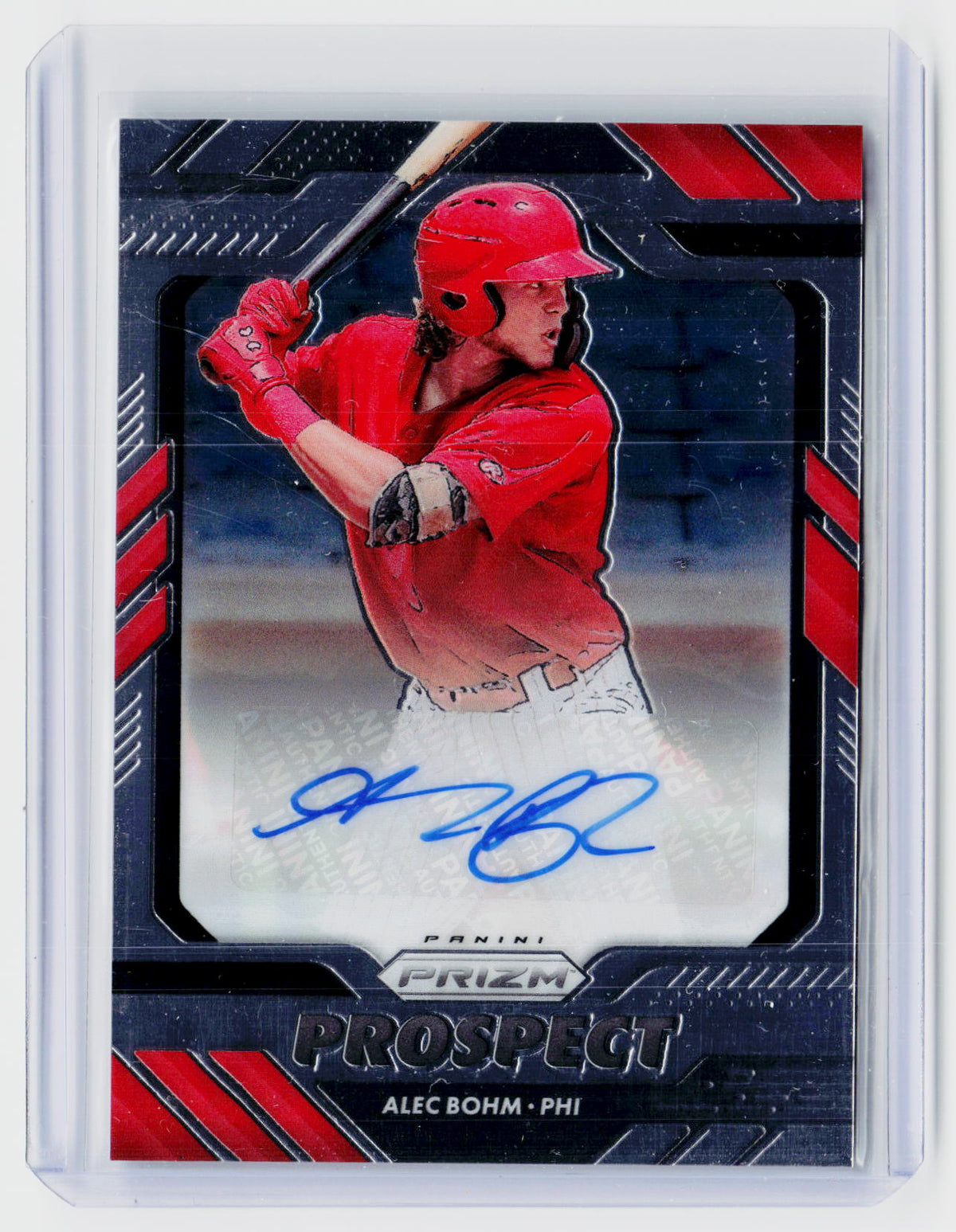 2020 Panini Prizm Baseball Prospect Autograph Alec Bohm #PS-AB - front