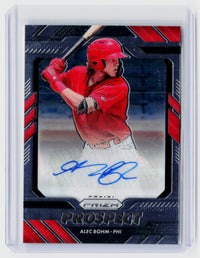 2020 Panini Prizm Baseball Prospect Autograph Alec Bohm #PS-AB - front