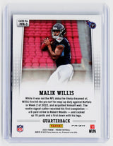 2022 Panini Prizm Football Prizm Rookie Malik Willis PFR-3 - back