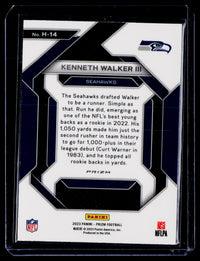 2023 Panini Prizm Football Emergent Kenneth Walker III Seahawks H-14 - back