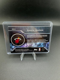 2024-25 Topps Rookie Remnants Kasparas Jakucionis RRR-KJ Miami Heat Rookie Memorabilia Card - back