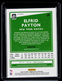 2020-21 Panini Donruss Optic Elfrid Payton #105 Knicks - back