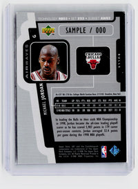 1998 Upper Deck UD3 Airwaves Michael Jordan #233 Holofoil Sample - back
