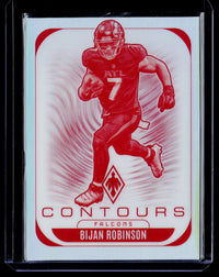 2025 Panini Phoenix Football Contours Bijan Robinson #2 Atlanta Falcons - front