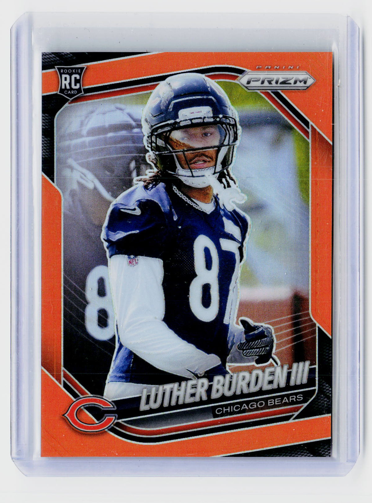 2025 Panini Prizm Football Luther Burden III Orange Prizm Rookie #331 183/249 - front