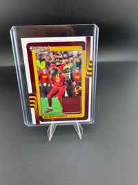 2025 Panini Donruss Threads Jayden Daniels Washington Commanders Memorabilia Card #DTH-JDS - front