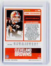 2025 Panini Score Football Showcase Vinny Testaverde #146 /250 Cleveland Browns - back